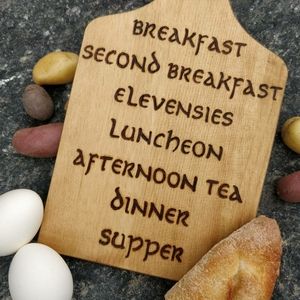 Lord of the rings breakfast cutting board hobbit